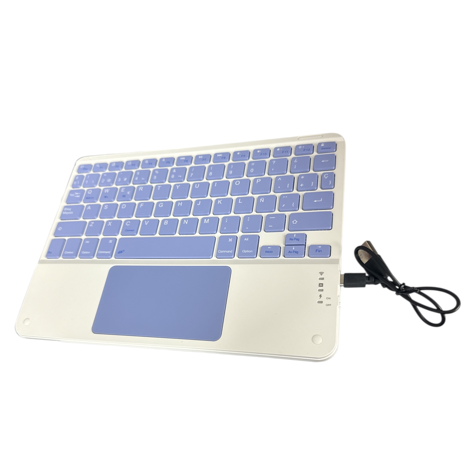 FUNDA CON TECLADO ESPAÑOL TOUCHPAD PARA IPAD AIR 11 M3 2025 ROSE GOLD - 6