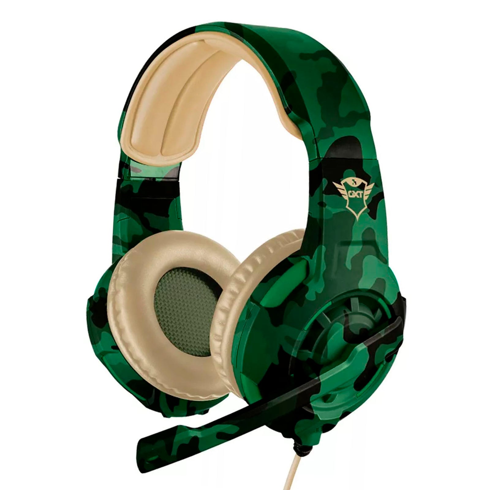 AUDIFONO GAMER CON MICROFONO TRUST RADIU JUNGLE CAMO GXT310C - 1