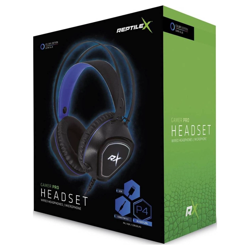 AUDIFONO GAMER CONEXION AUXILIAR 3.5MM Y PUERTO USB RX0012BL - 4