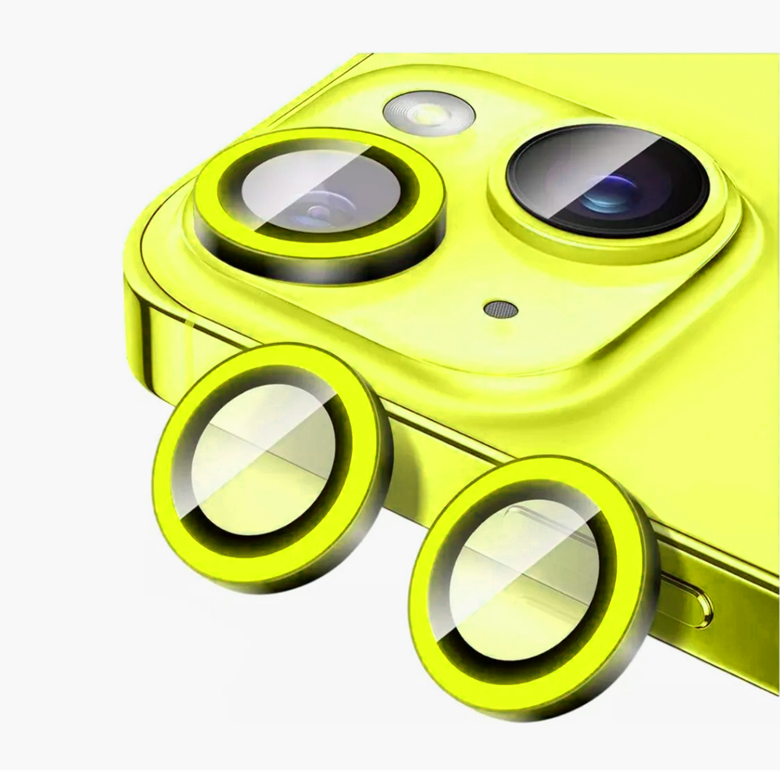 GENÉRICO PROTECTOR DE LENTES DE CAMARA PARA IPHONE 11 / 12 MINI FLUOR VERDE CLARO