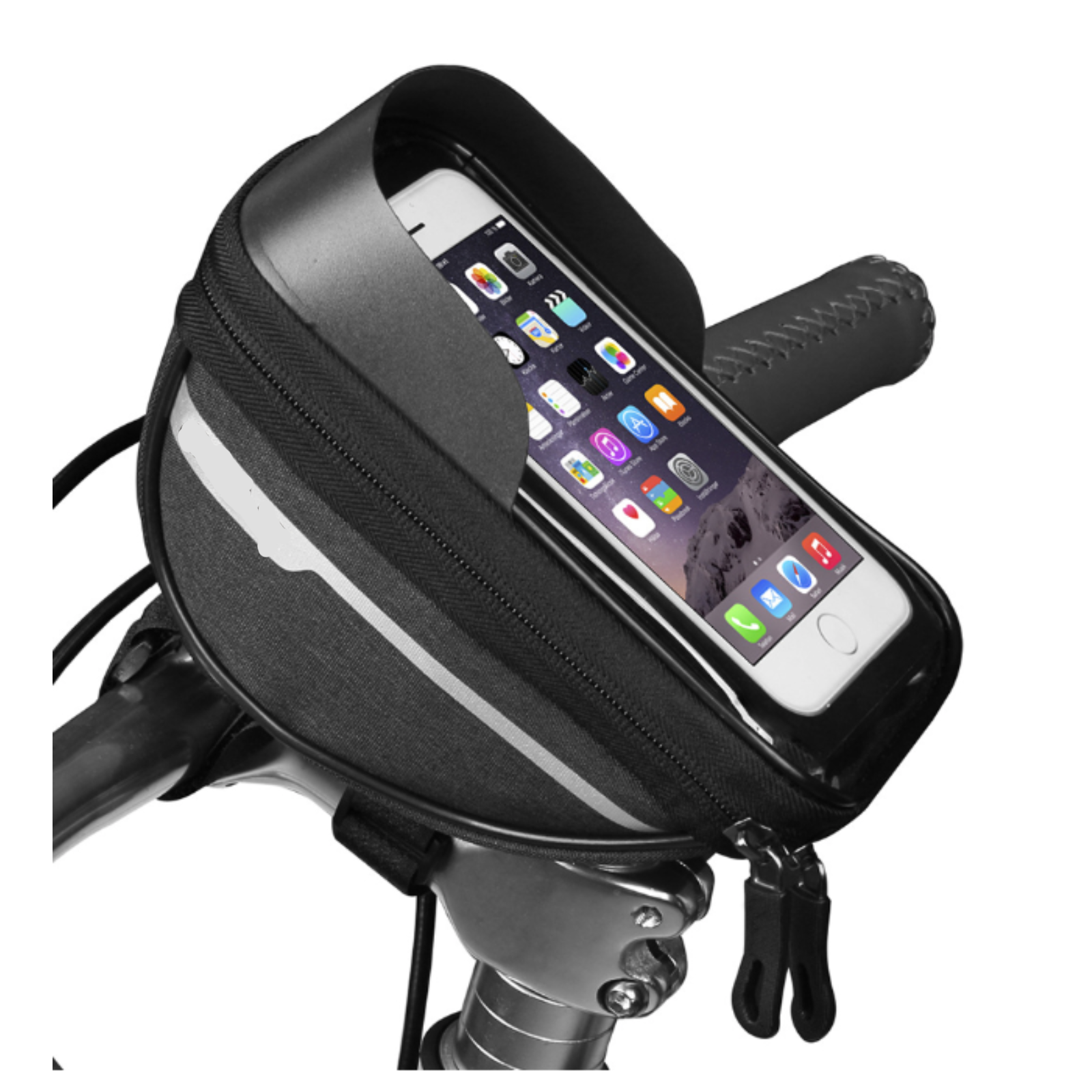 SOPORTE PORTA CELULAR MOTO BICICLETA IMPERMEABLE - 1