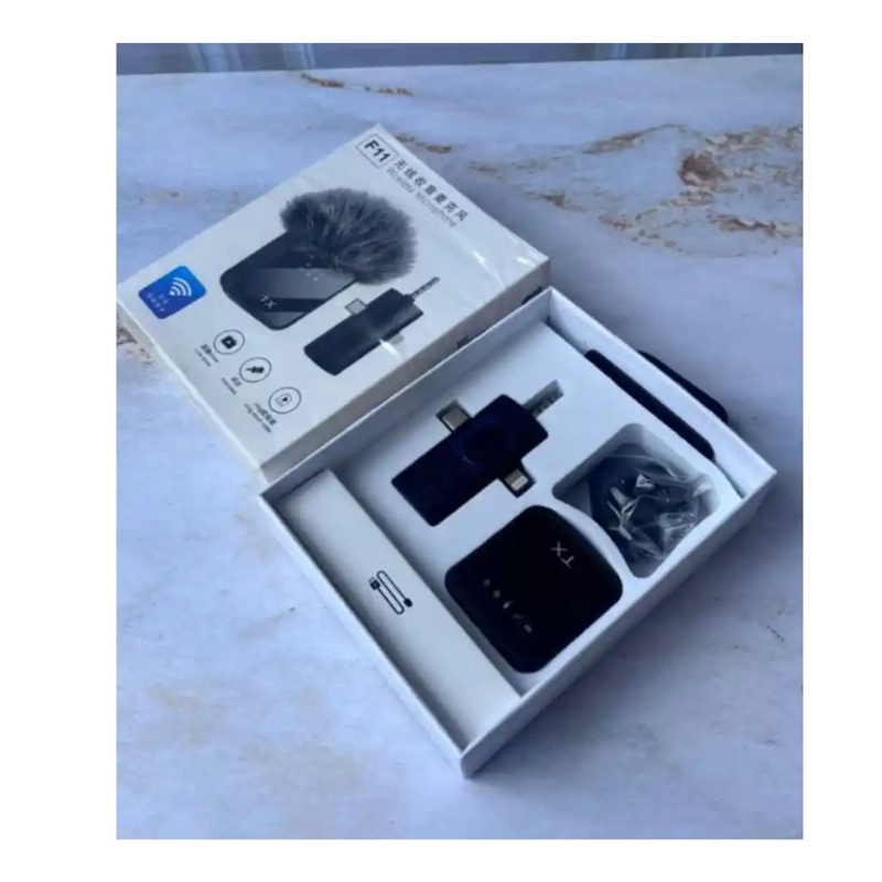 MICROFONO DE SOLAPA INALAMBRICO 3 AUXILIAR,USB-C PARA IPHONE - 2
