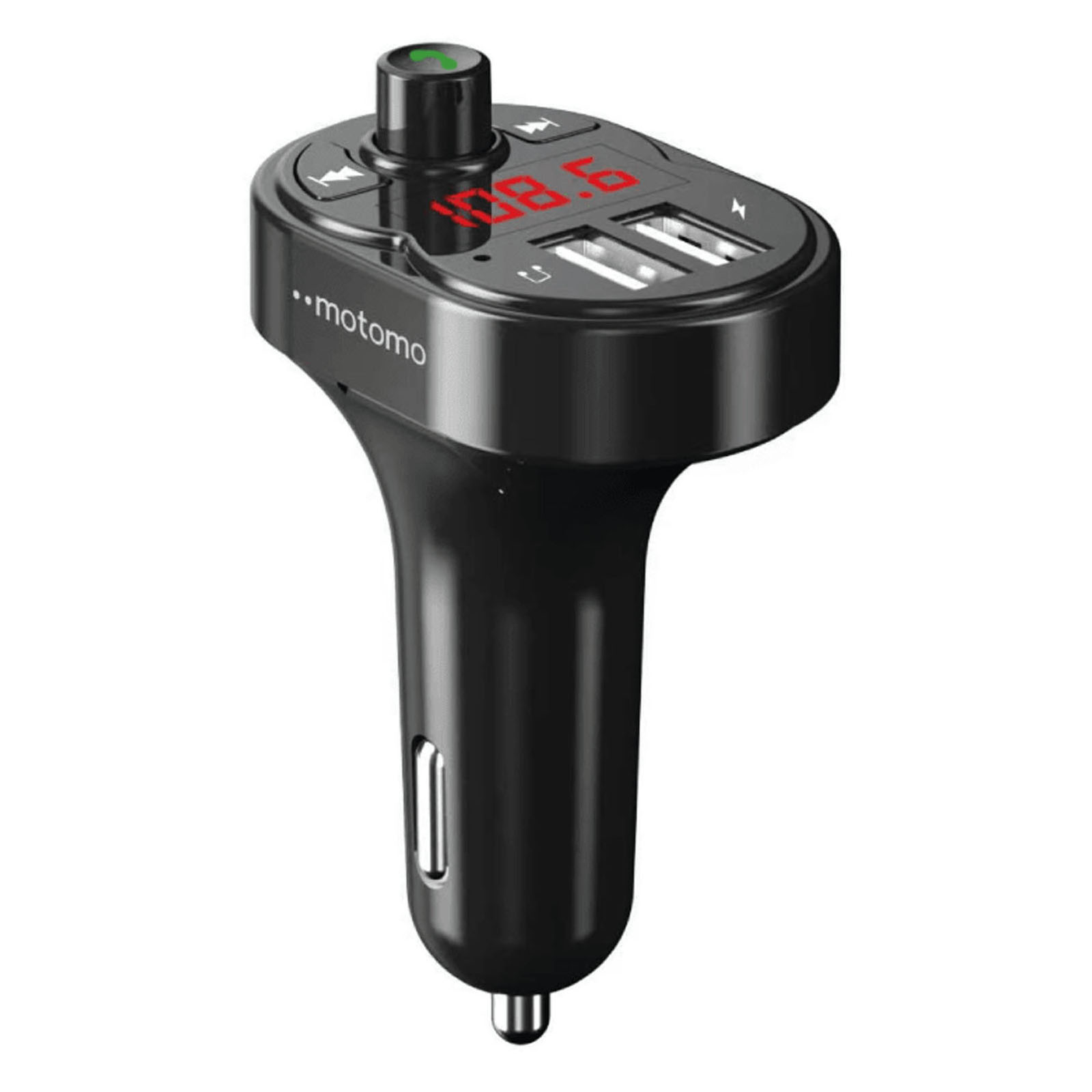 TRANSMISOR FM RECEPTOR BLUETOOTH CARGA USB PUERTO TF MO-02 - 1