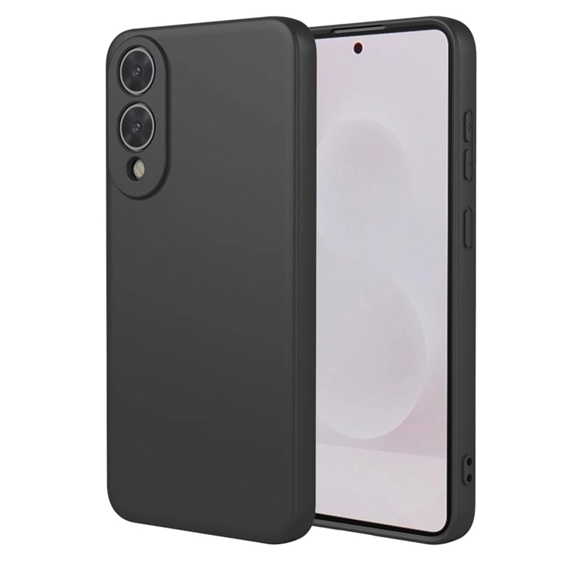CARCASA COMPATIBLE CON SAMSUNG S25 EDGE GOMA NEGRO - 1
