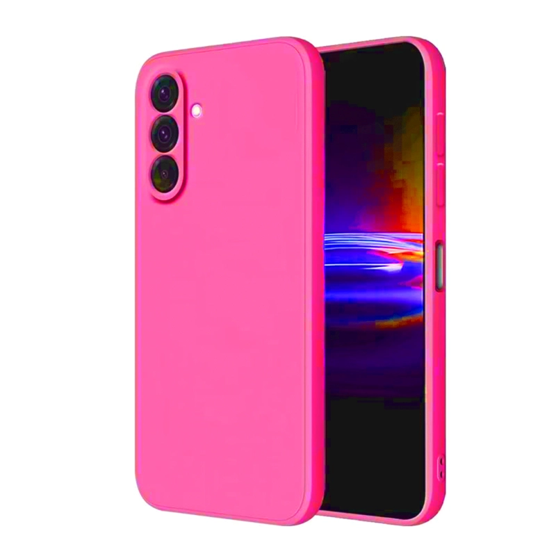 CARCASA FUNDA COMPATIBLE CON SAMSUNG A26 GOMA FUCSIA - 1