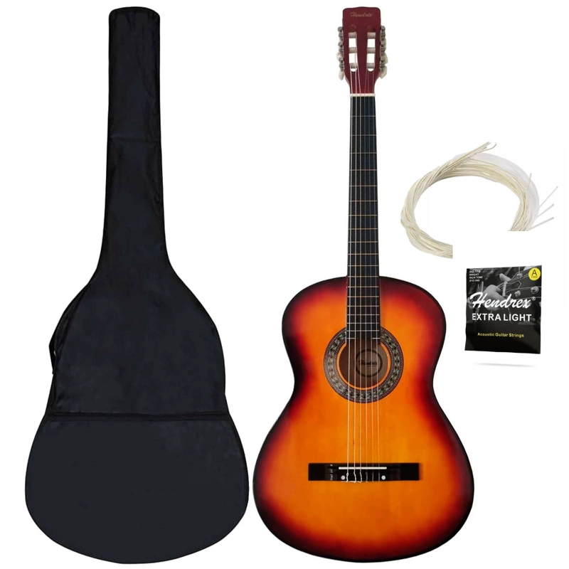 GUITARRA CLASICA DE NIÑO 30 PULGADAS FUNDA HENDRIX SUNBERTS - 4