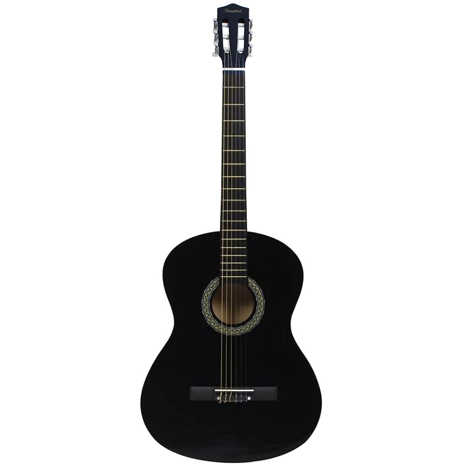 GUITARRA CLASICA FUNDA NIÑO 30 PULGADAS HENDRIX NEGRO - 1