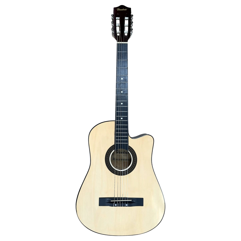 GUITARRA CLASICA FUNDA 39 PULGADAS GRANDE HENDRIX NATURAL - 1