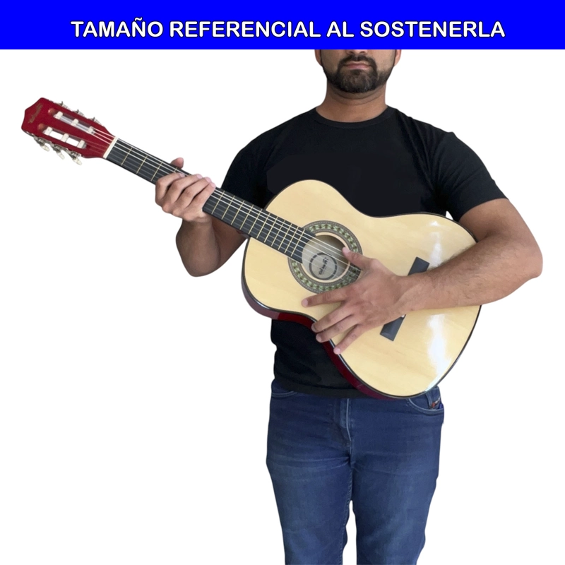 GUITARRA CLASICA MEDIANA 36 PULGADAS FUNDA HENDRIX SUNBERTS - 3