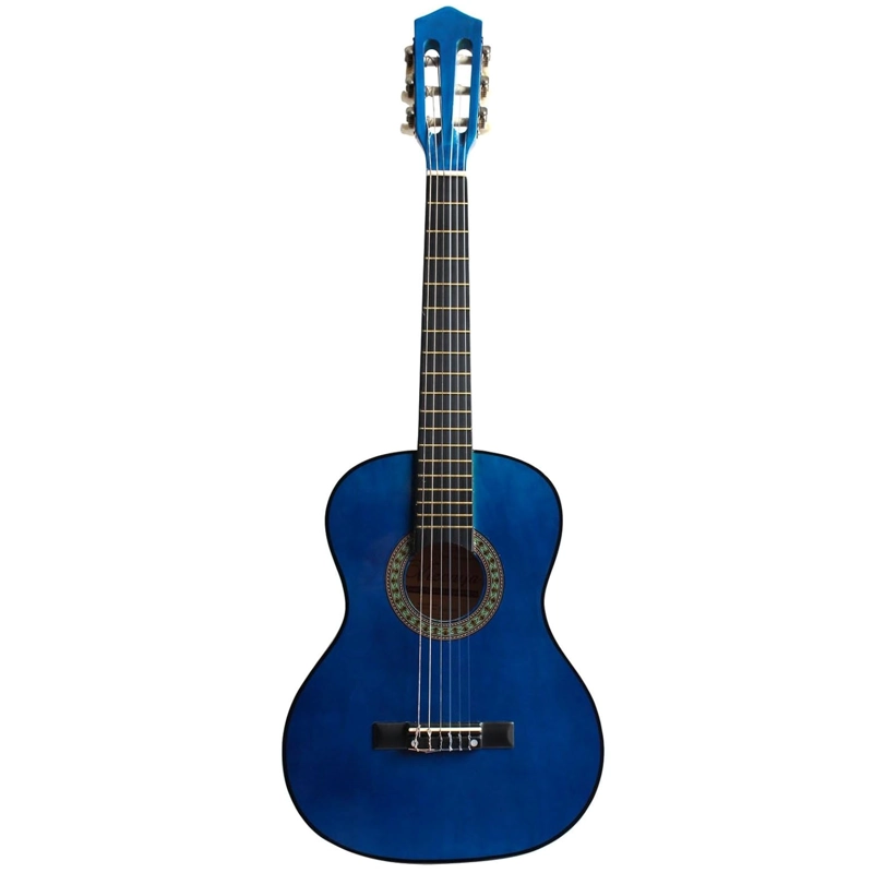 GUITARRA CLASICA FUNDA 36 PULGADAS MEDIANA HENDRIX AZUL - 1