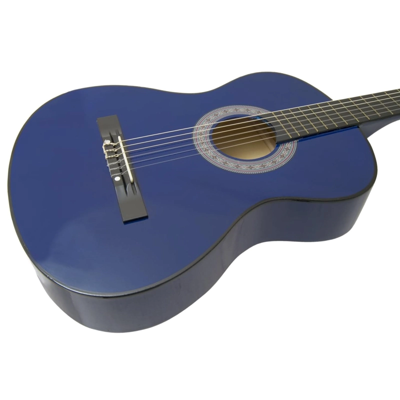 GUITARRA CLASICA FUNDA 36 PULGADAS MEDIANA HENDRIX AZUL - 6