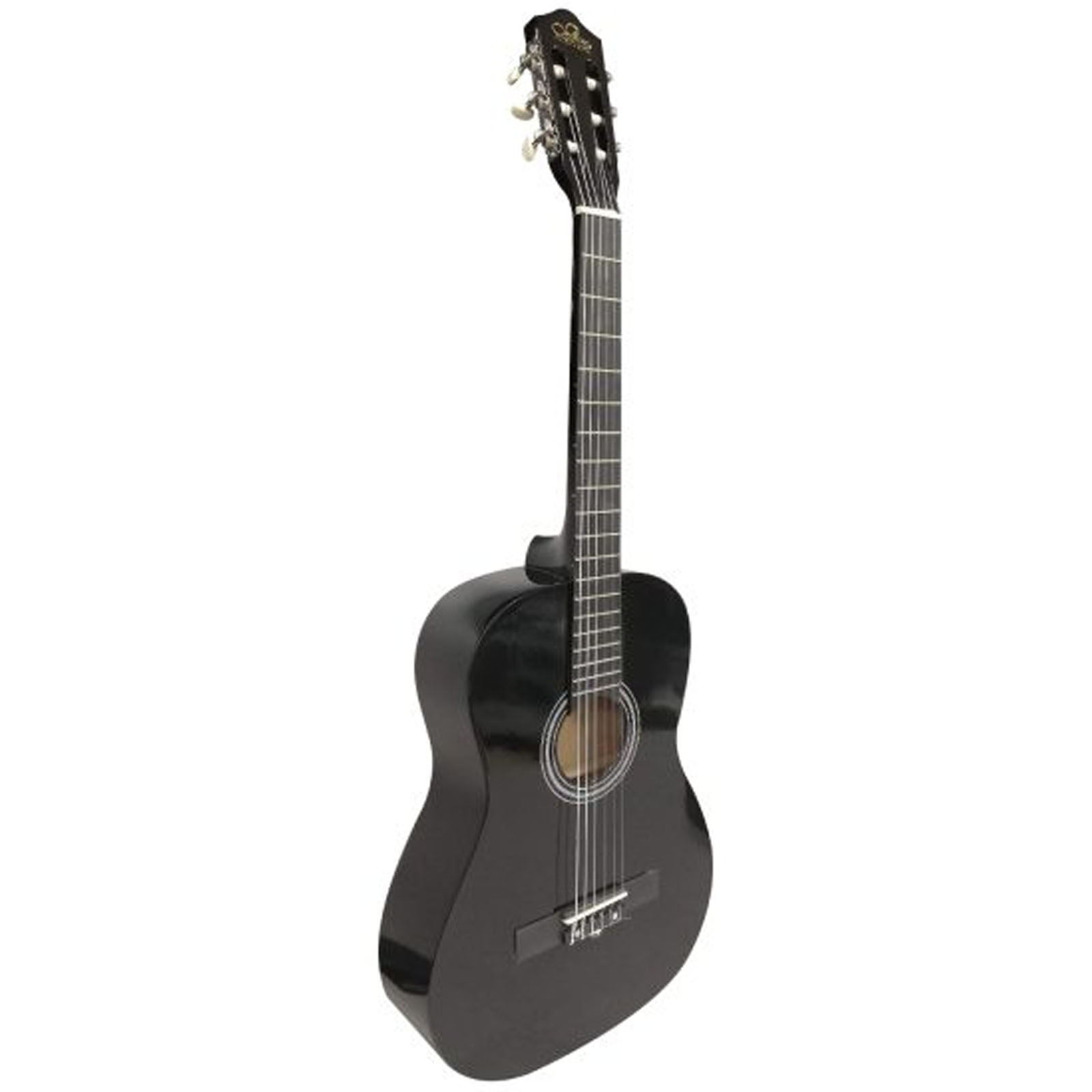 GUITARRA CLASICA FUNDA 34 PUL MEDIANA SEVILLANA NEGRO - 3