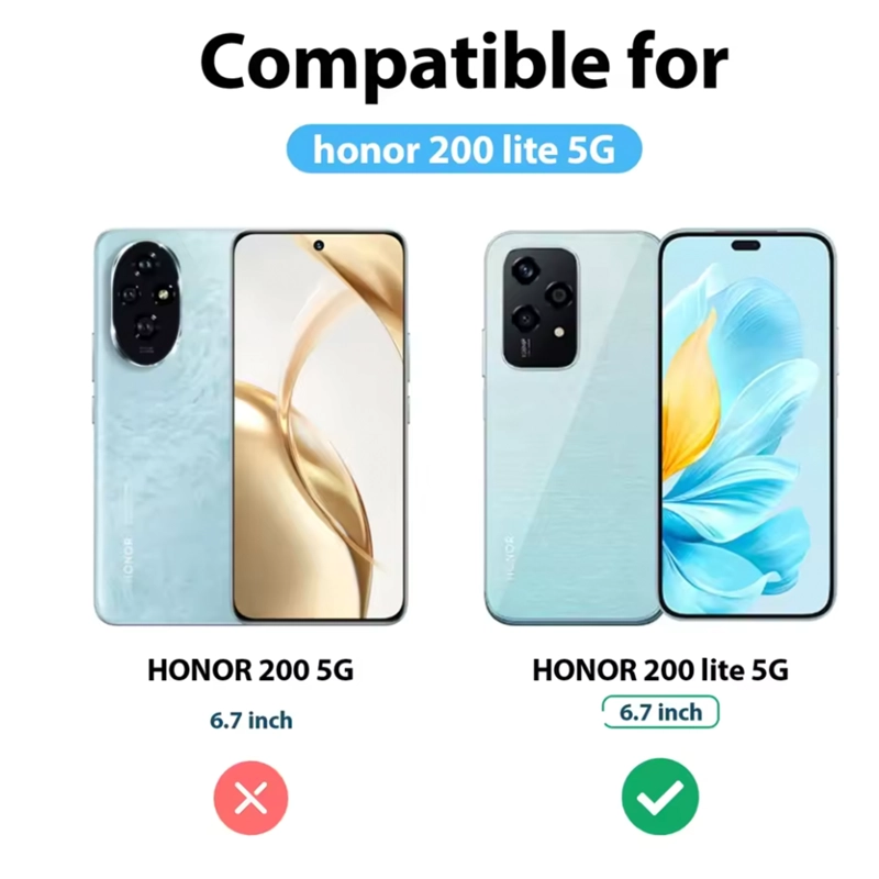 CARCASA FUNDA COMPATIBLE CON HONOR 200 LITE GOMA VERDE - 5