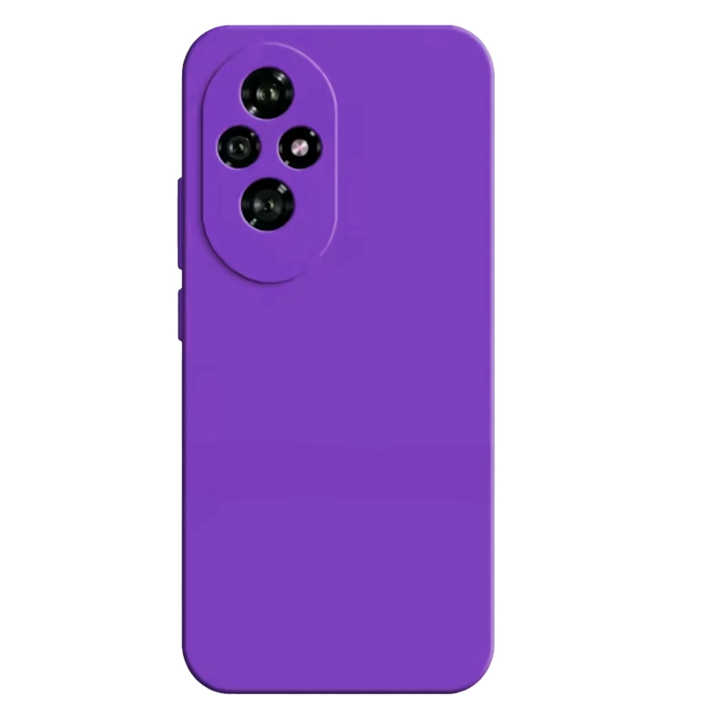 GENÉRICO CARCASA FUNDA COMPATIBLE CON HONOR 200 GOMA MORADO