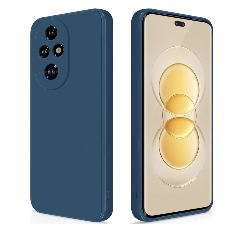 CARCASA FUNDA COMPATIBLE CON HONOR 200 PRO 5G GOMA AZUL OSCURO - 1