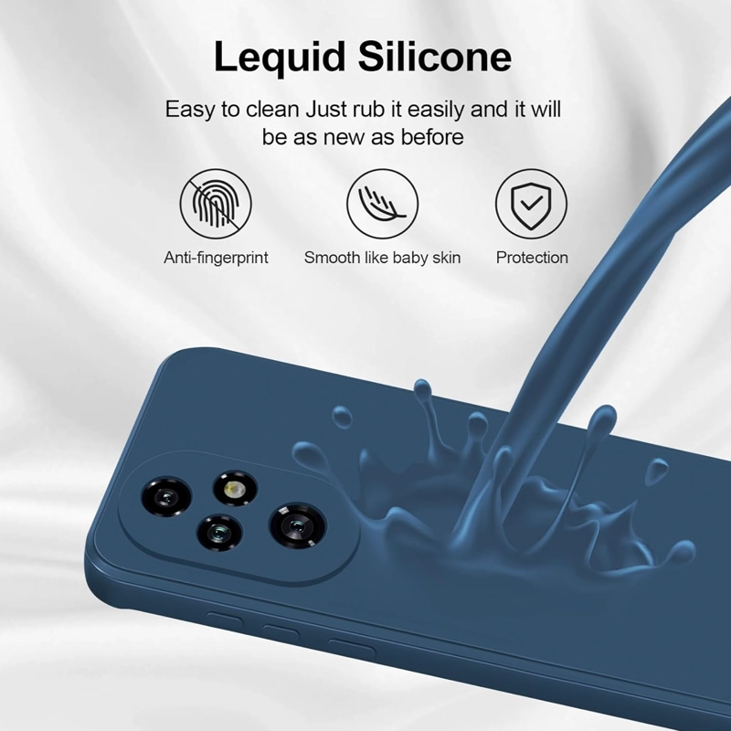 CARCASA FUNDA COMPATIBLE CON HONOR 200 PRO 5G GOMA AZUL OSCURO - 2