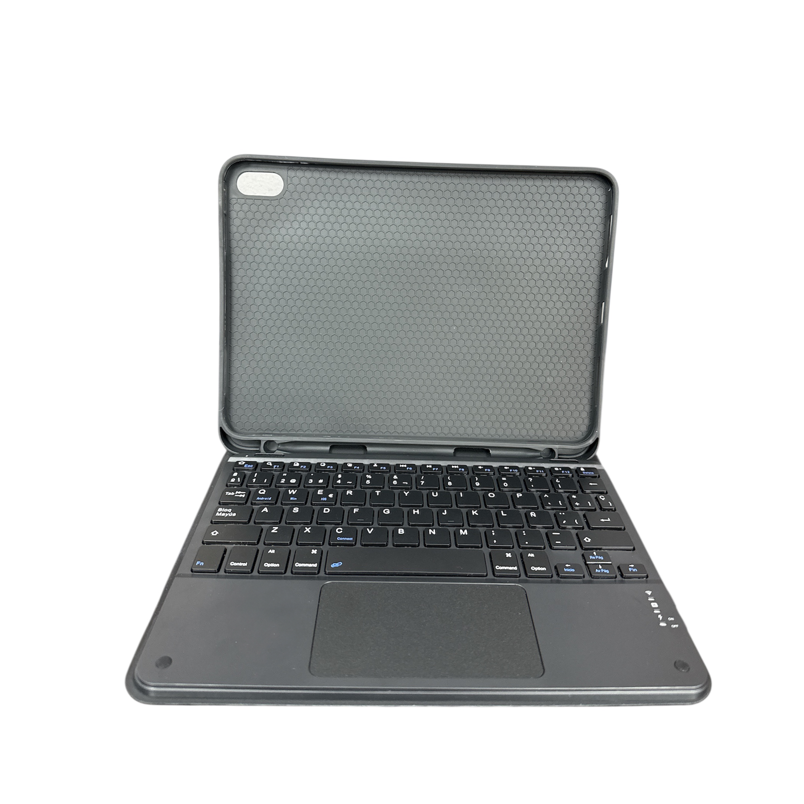 FUNDA CON TECLADO ESPAÑOL TOUCHPAD PARA IPAD AIR 11 6TA M2 2025 NEGRO - 5