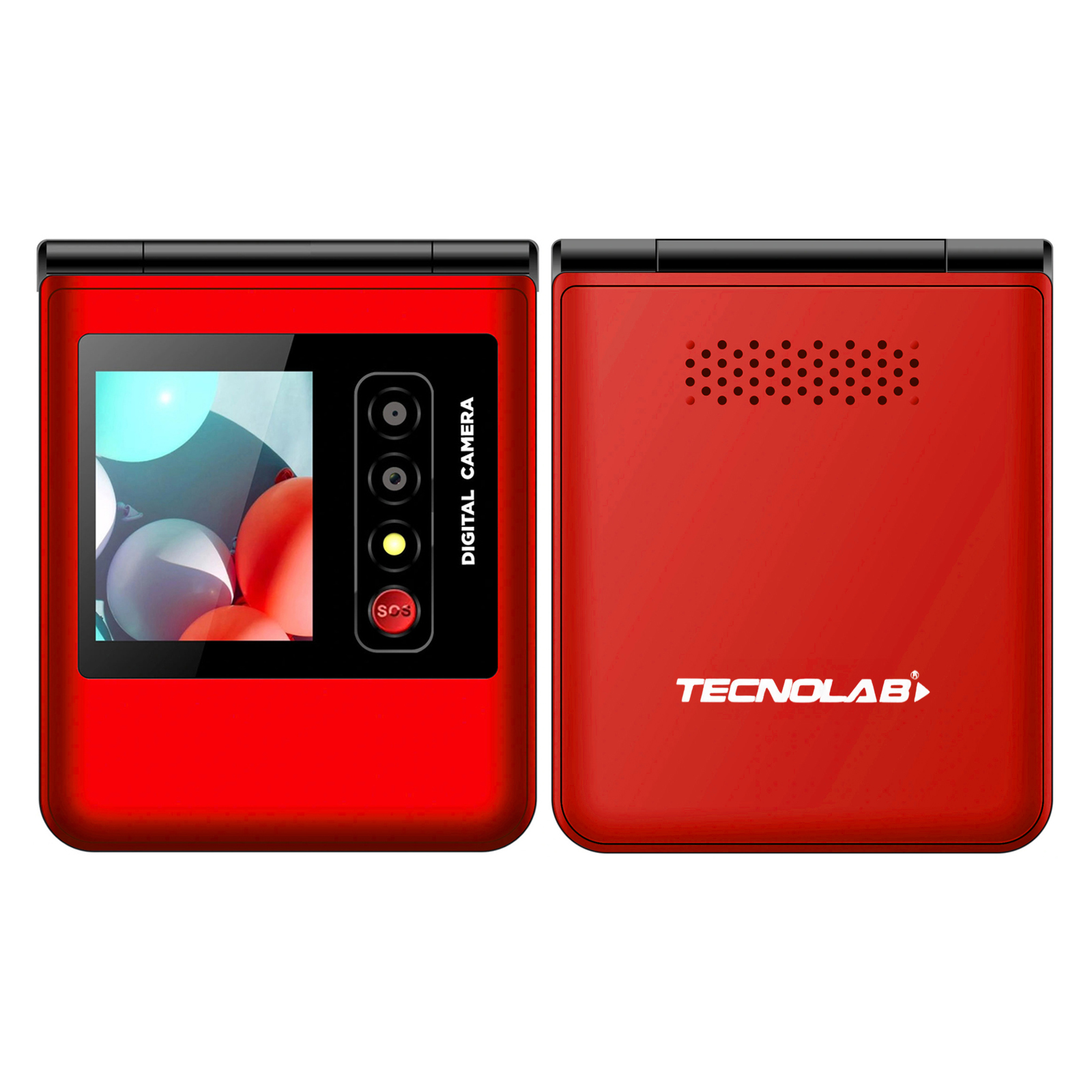 TELEFONO CELULAR ADULTO MAYOR 4G DUALSIM ALMEJA TL709 ROJO - 2