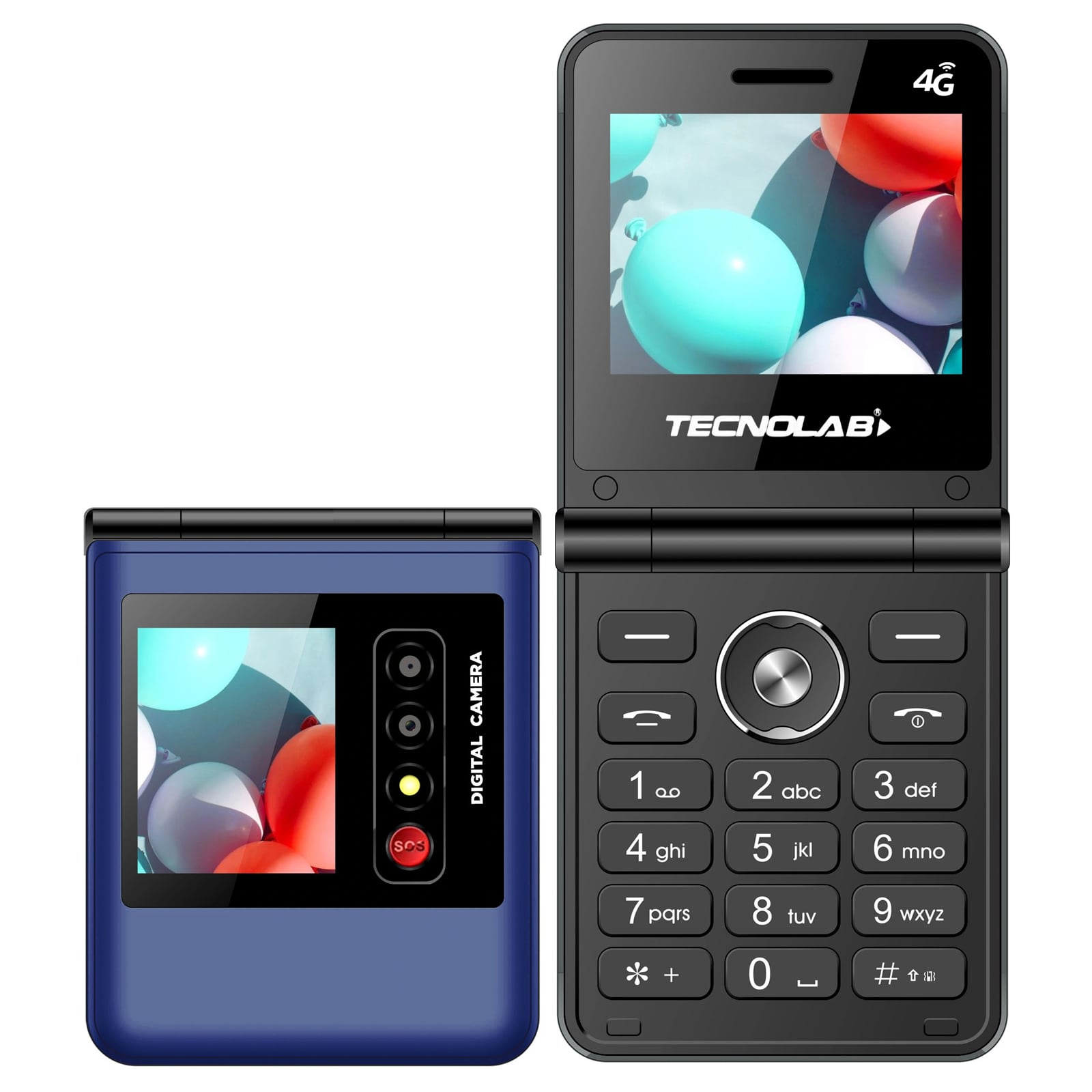 TELEFONO CELULAR ADULTO MAYOR 4G DUALSIM ALMEJA TL709 AZUL - 1