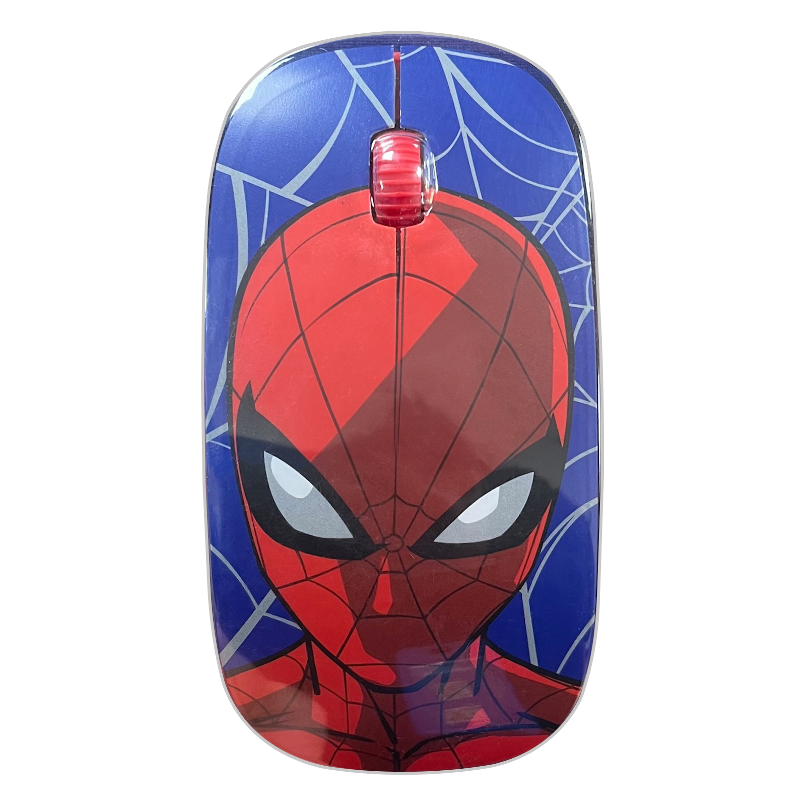 KIT MOUSE INALAMBRICO CON MOUSEPAD ESTAMPADO SPIDERMAN AZUL - 3