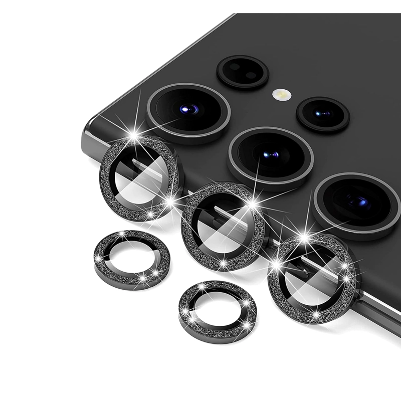 GENÉRICO PROTECTOR DE LENTE DE CAMARA PARA SAMSUNG S23 ULTRA BRILLO NEGRO