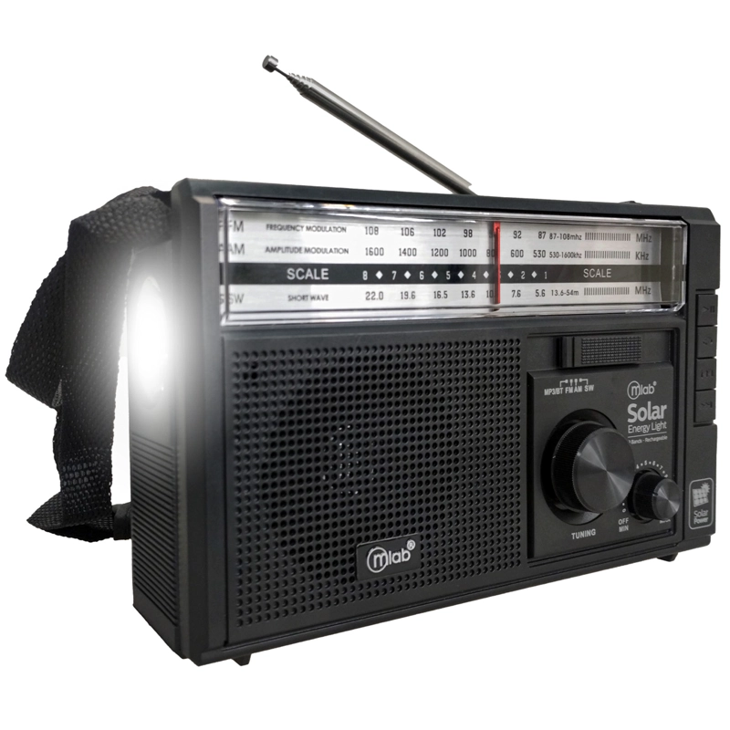 RADIO PORTATIL BLUETOOTH Y LINTERNA CARGA SOLAR ENERGY LIGHT - 3