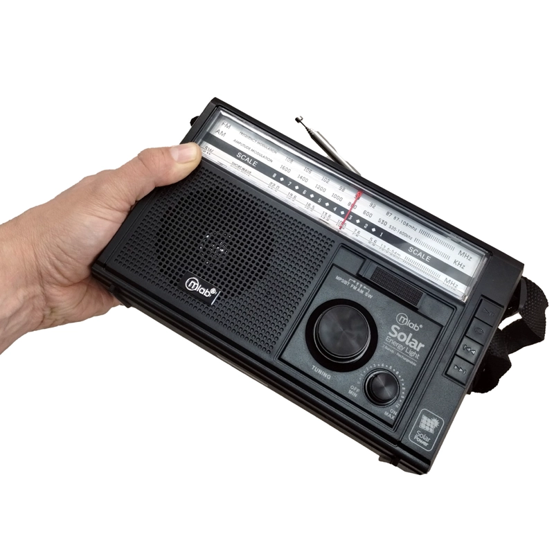 RADIO PORTATIL BLUETOOTH Y LINTERNA CARGA SOLAR ENERGY LIGHT - 5
