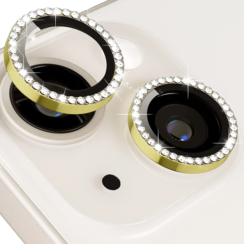 GENÉRICO PROTECTOR LENTE CAMARA PARA IPHONE 16/16 PLUS BRILLO DORADO