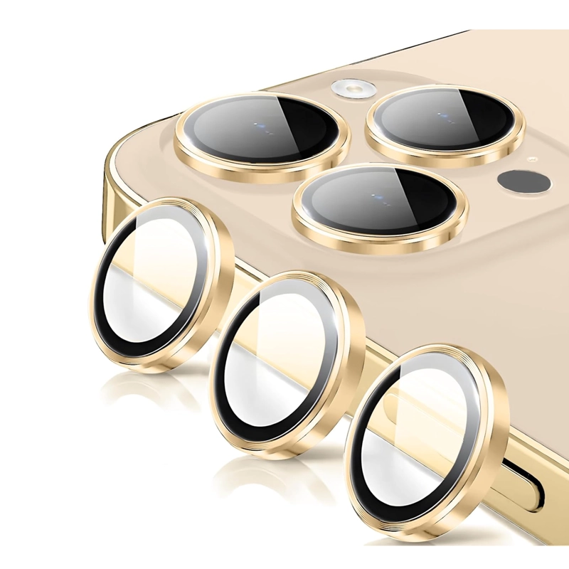 GENÉRICO PROTECTOR CAMARA PARA CAMARA DE IPHONE 16 PRO/PRO MAX DORADO