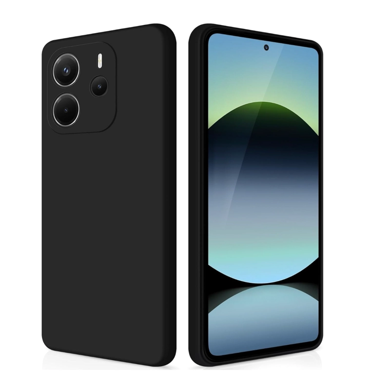 CARCASA FUNDA PARA XIAOMI REDMI NOTE 14 4G GOMA NEGRO - 1