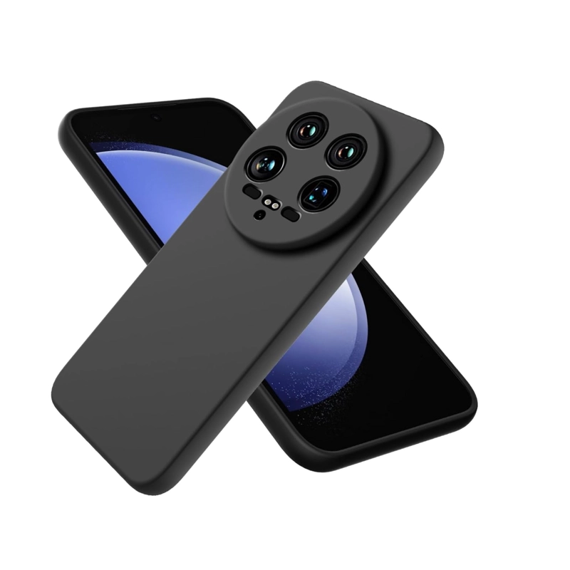 CARCASA FUNDA COMPATIBLE CON XIAOMI 14 ULTRA 5G GOMA NEGRO - 1