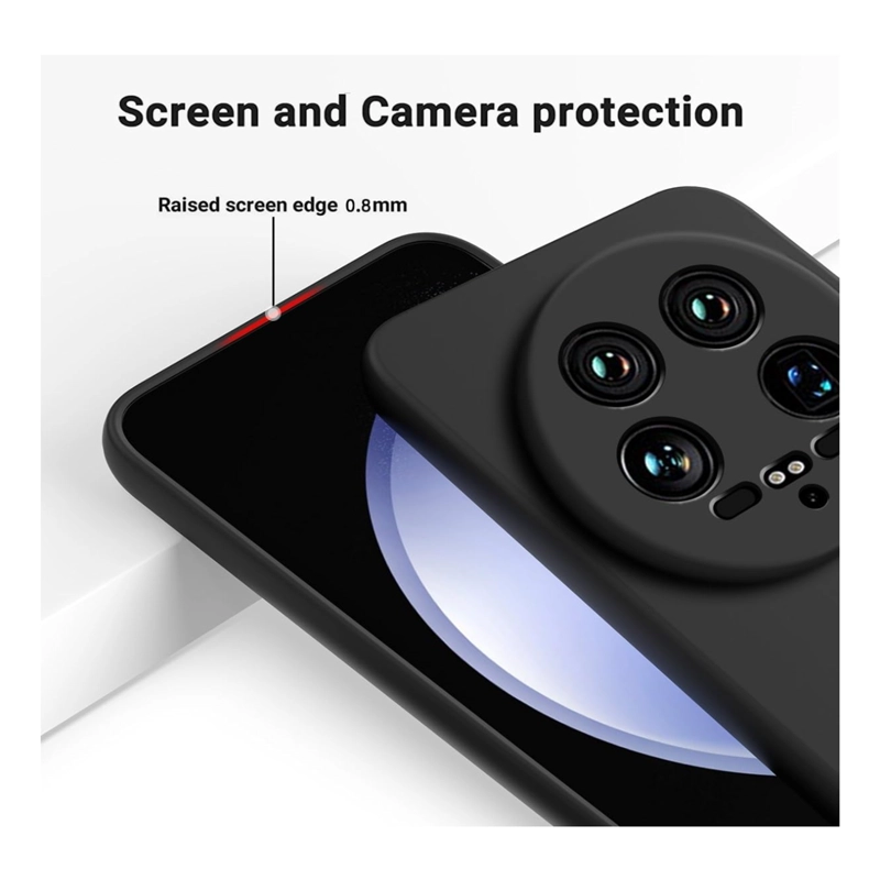 CARCASA FUNDA COMPATIBLE CON XIAOMI 14 ULTRA 5G GOMA NEGRO - 2