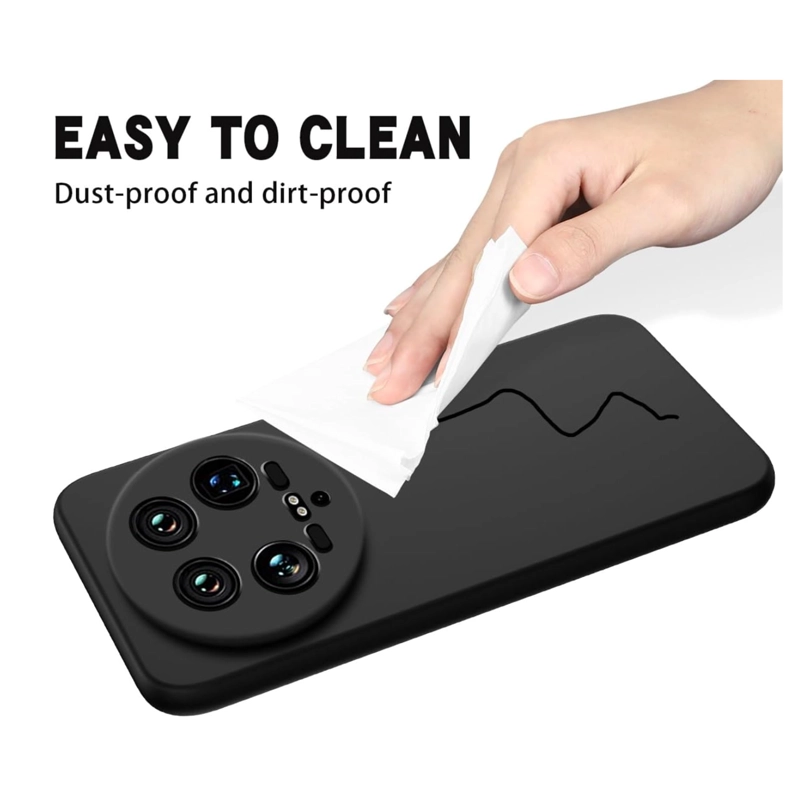 CARCASA FUNDA COMPATIBLE CON XIAOMI 14 ULTRA 5G GOMA NEGRO - 3