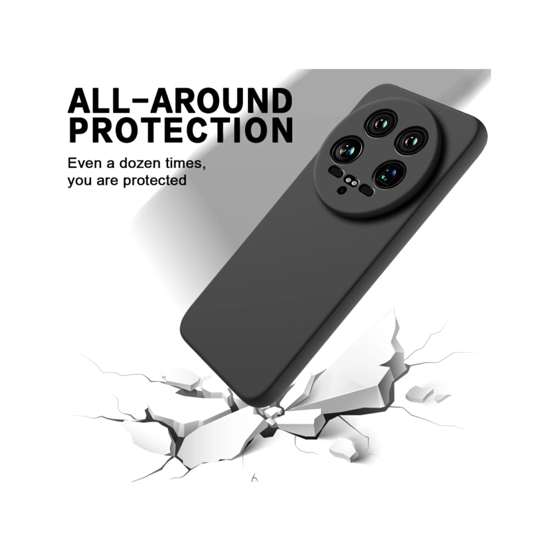 CARCASA FUNDA COMPATIBLE CON XIAOMI 14 ULTRA 5G GOMA NEGRO - 5