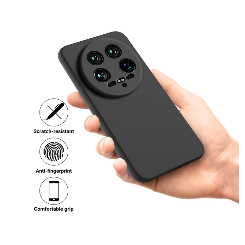CARCASA FUNDA COMPATIBLE CON XIAOMI 14 ULTRA 5G GOMA NEGRO - 6