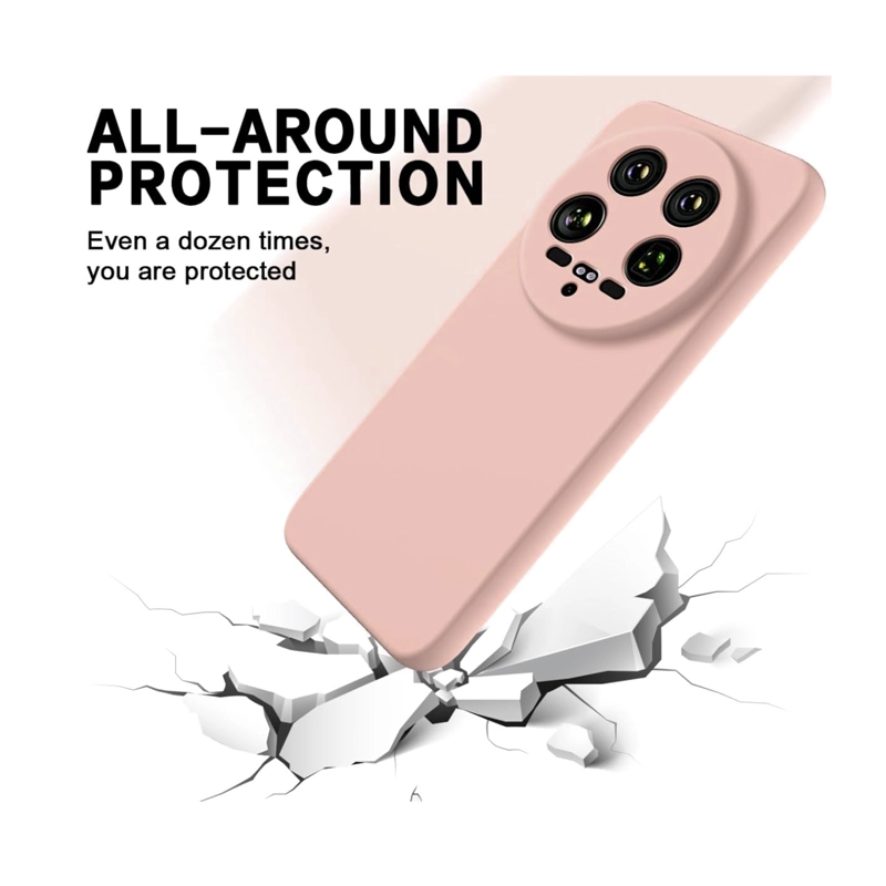 CARCASA FUNDA COMPATIBLE CON XIAOMI 14 ULTRA 5G GOMA  ROSADO - 2