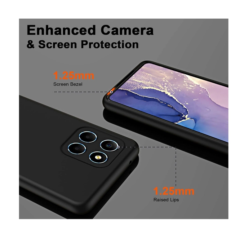 CARCASA FUNDA COMPATIBLE CON HONOR X7C GOMA NEGRO - 2