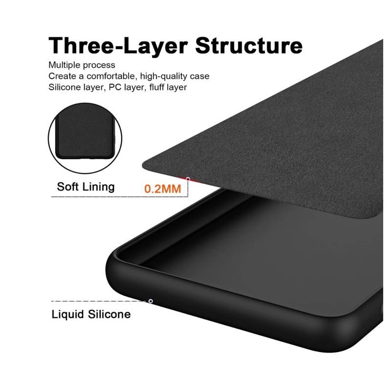 CARCASA FUNDA COMPATIBLE CON HONOR X7C GOMA NEGRO - 4
