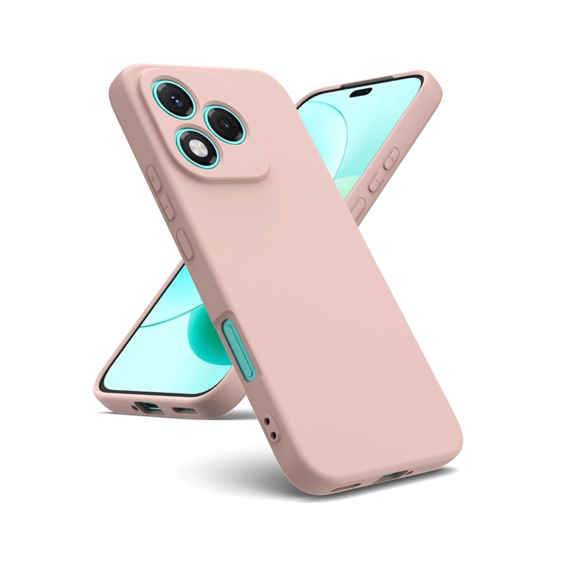 GENÉRICO CARCASA FUNDA COMPATIBLE CON HONOR 400 LITE GOMA ROSADO