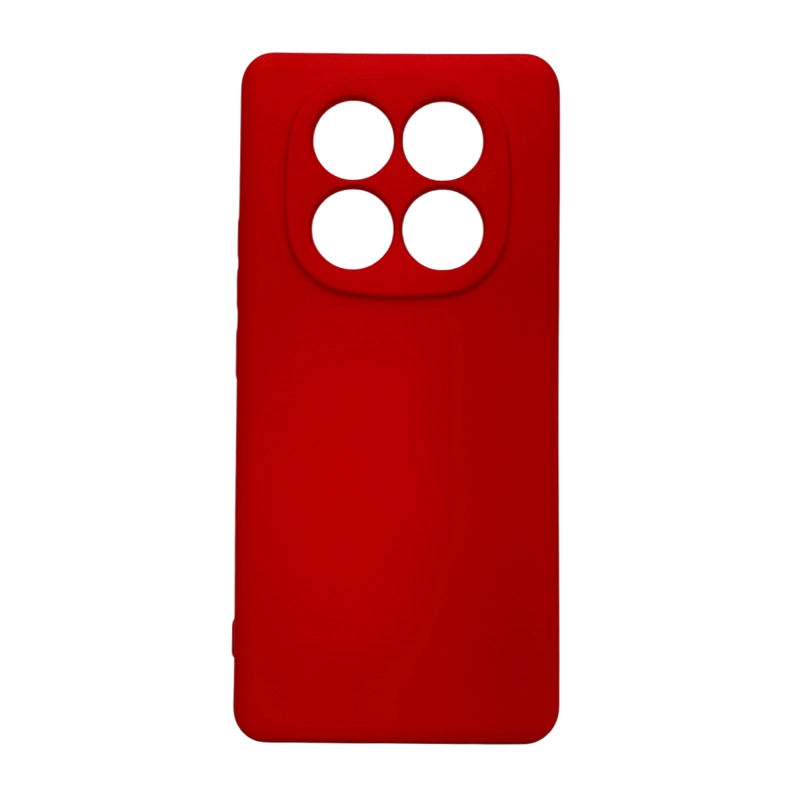 CARCASA COMPATIBLE CON XIAOMI NOTE 14 PRO GOMA ROJO - 1