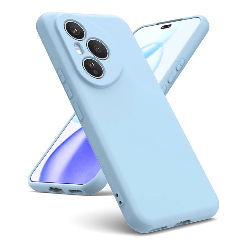 CARCASA FUNDA COMPATIBLE CON HONOR 400 PRO GOMA AZUL CLARO - 1