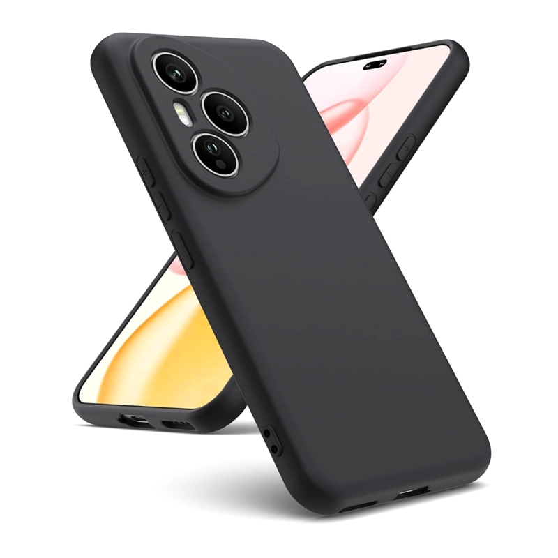 CARCASA FUNDA COMPATIBLE CON HONOR 400 PRO GOMA NEGRO - 1