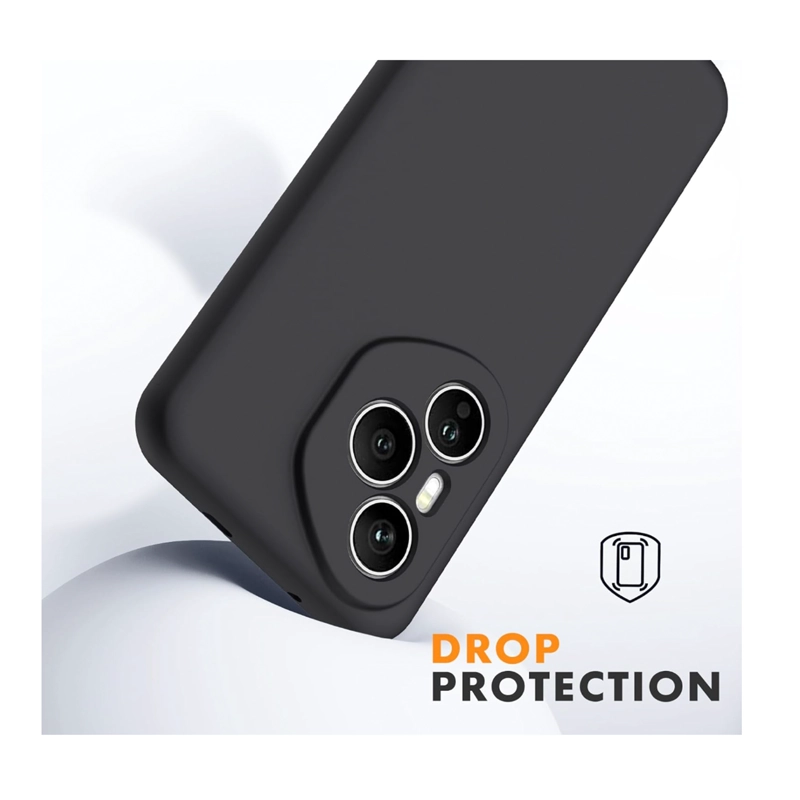 CARCASA FUNDA COMPATIBLE CON HONOR 400 PRO GOMA NEGRO - 3