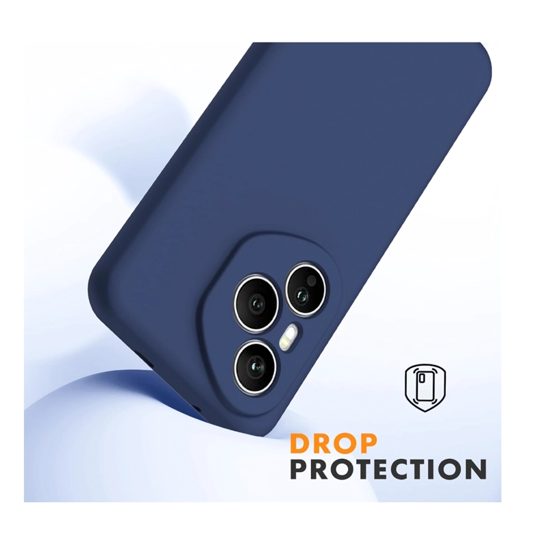 CARCASA FUNDA COMPATIBLE CON HONOR 400 PRO GOMA AZUL OSCURO - 2