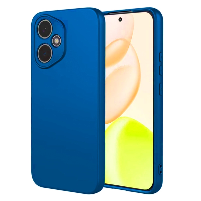 GENÉRICO CARCASA FUNDA COMPATIBLE CON HONOR 400 GOMA AZUL