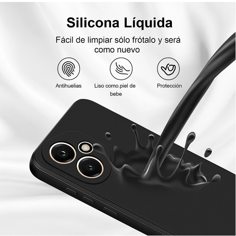 CARCASA FUNDA COMPATIBLE CON HONOR 400 GOMA FUCSIA - 4