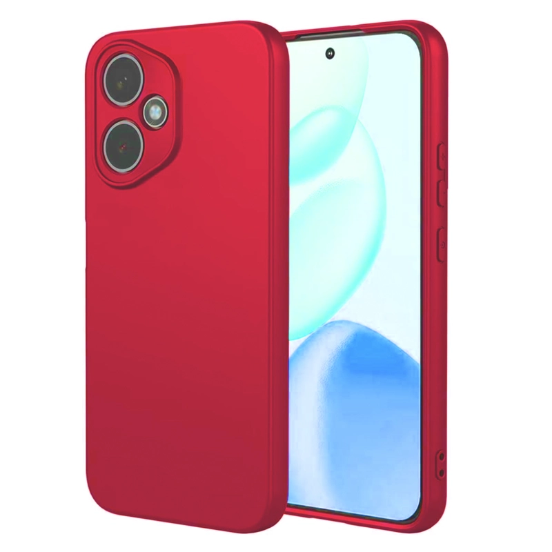 GENÉRICO CARCASA FUNDA COMPATIBLE CON HONOR 400 GOMA ROJO