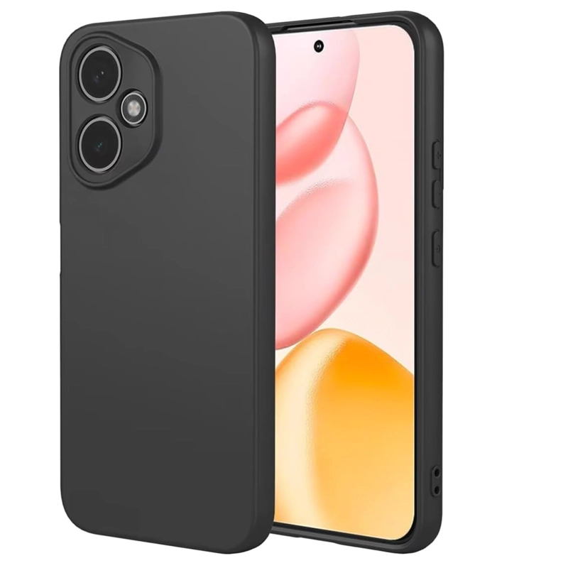 GENÉRICO CARCASA FUNDA COMPATIBLE CON HONOR 400 GOMA NEGRO