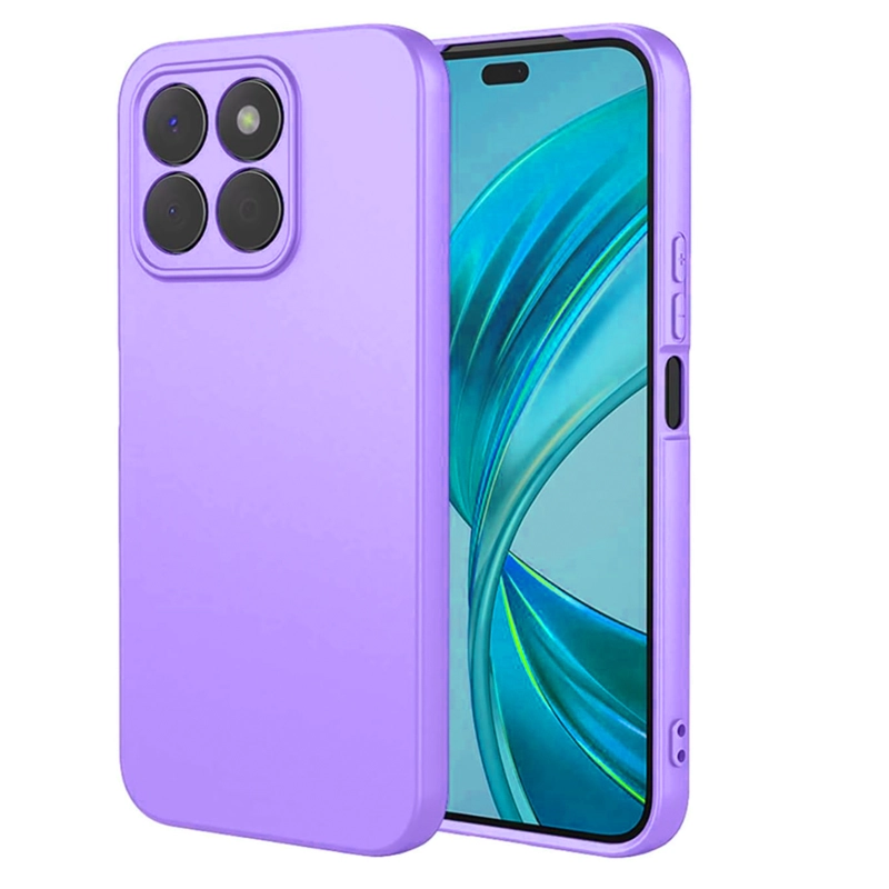 GENÉRICO CARCASA FUNDA COMPATIBLE CON HONOR X5B/X5B PLUS GOMA MORADO
