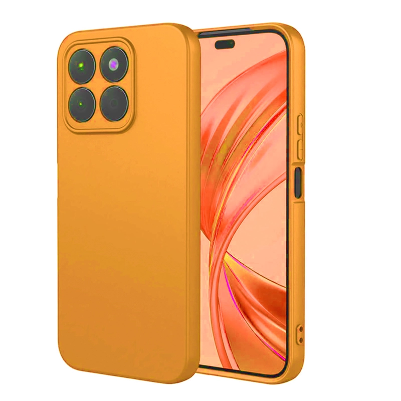 CARCASA FUNDA COMPATIBLE CON HONOR X5B/X5B PLUS GOMA NARANJA - 1